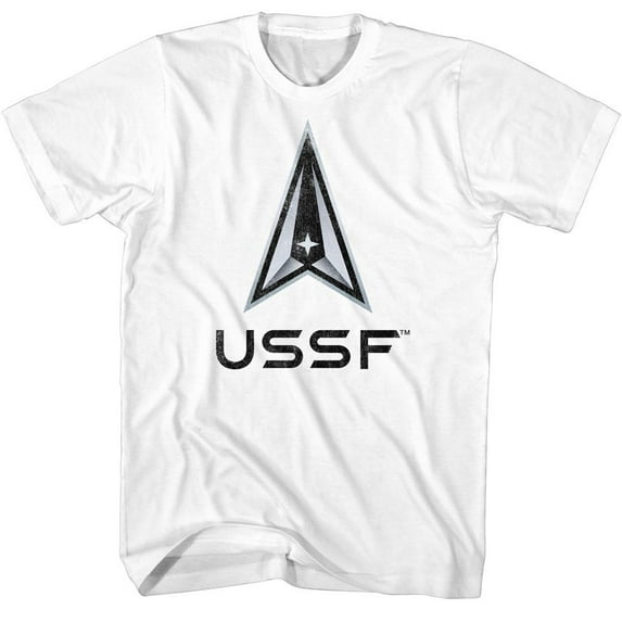 U.S. Air Force U.S. Space Force Gradient White Adult T-Shirt