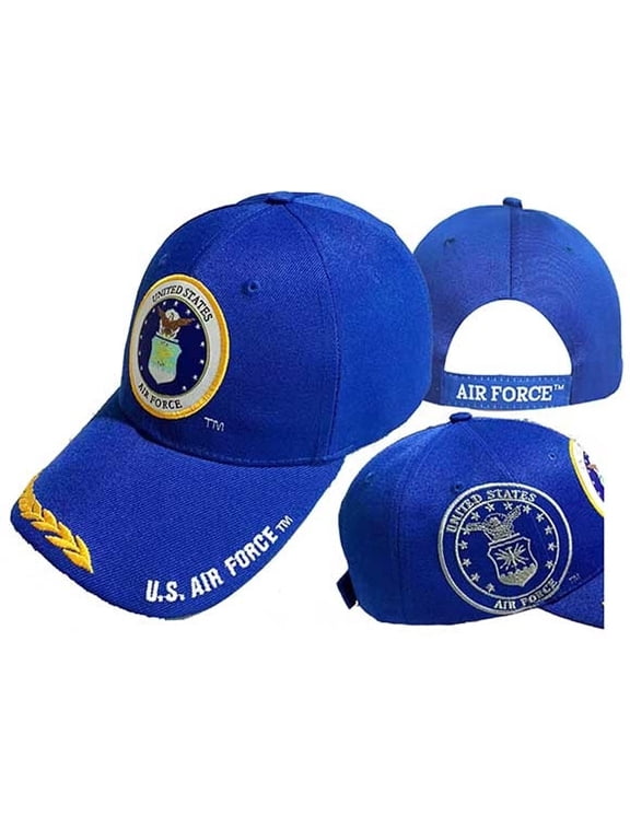 U.S. Air Force USAF Emblem Shadow Royal Blue Embroidered Cap Hat LICENSED X1