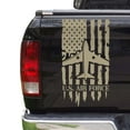 thumbnail image 1 of U.S. Air Force USAF Retired Veteran Distressed American USA US Flag Truck Tailgate Vinyl Decal Compatible with most Pickup Trucks Military Sticker US Army (11" x 20", Beige), 1 of 8
