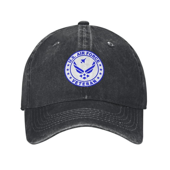 U.S. Air Force Veteran Cowboy Hat Baseball Hat Trucker Hat For Men Women Retro Denim Hats Baseball Cap Dad Hat
