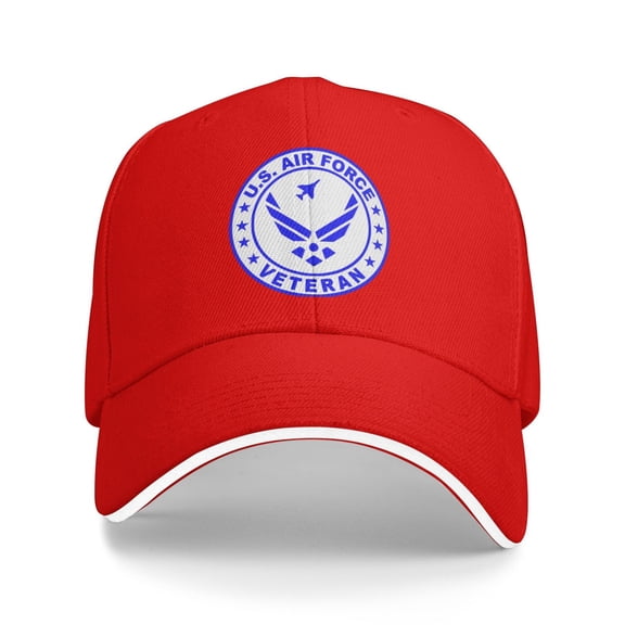 U.S. Air Force Veteran Men Women Sandwich Cap Classic Baseball Capunisex Adjustable Casquette Dad Hat