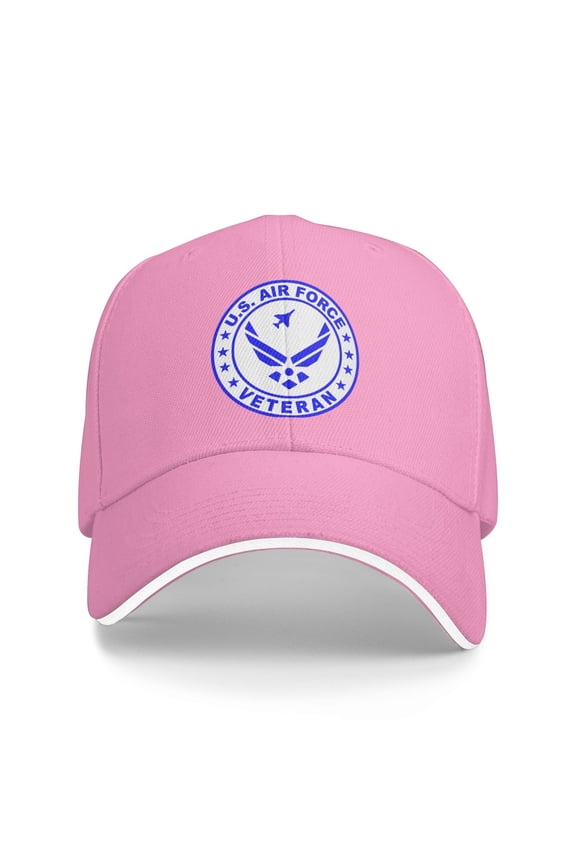 U.S. Air Force Veteran Unisex Adult Baseball Caps Adjustable Casquette Dad Hat Sandwich Cap Outdoors Headwear