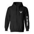 thumbnail image 1 of U.S. Air Force White Sleeve Print Adult Hooded Sweatshirt, 1 of 3