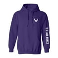 thumbnail image 1 of U.S. Air Force White Sleeve Print Adult Hooded Sweatshirt, 1 of 3