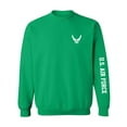 thumbnail image 1 of U.S. Air Force White Sleeve Print Crewneck Sweatshirt, 1 of 3