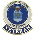 thumbnail image 1 of U.S. Air force Veteran Pin by FindingKing 1", 1 of 2