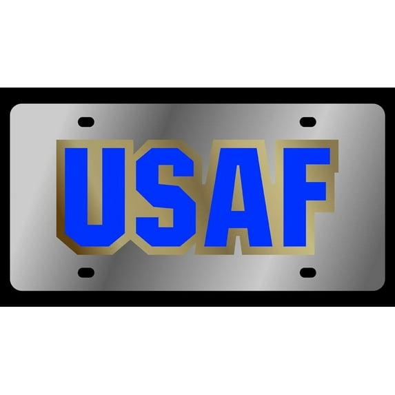 U.S. Airforce License Plate (Chrome)