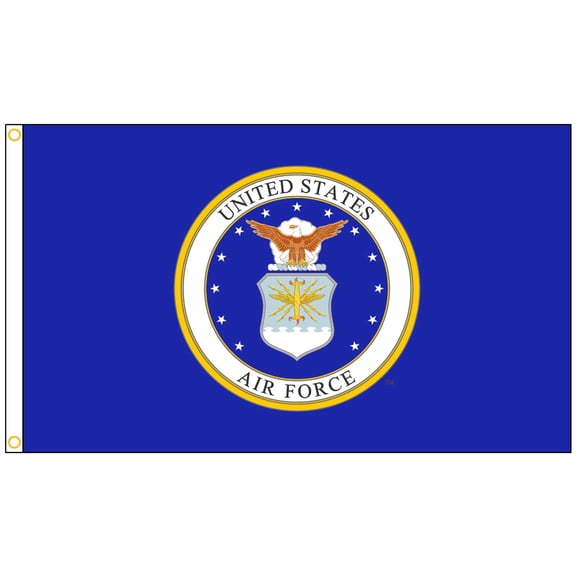 U.S. Airforce Military Flag 2x3 ft. Nylon Official Specifications. Officially Licensed Manufacturer.