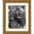 thumbnail image 1 of U.S. Archives 12x14 Gold Ornate Wood Framed with Double Matting Museum Art Print Titled - Heston Baldwin Brando Civil Rights March 1963, 1 of 4