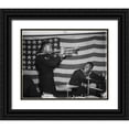 thumbnail image 1 of U.S. Archives 14x12 Black Ornate Wood Framed with Double Matting Museum Art Print Titled - WWII Special United States Naval Construction Battalion Band, 1 of 4