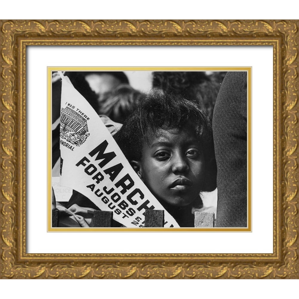 U.S. Archives 14x12 Gold Ornate Wood Framed with Double Matting Museum Art Print Titled - Young ...
