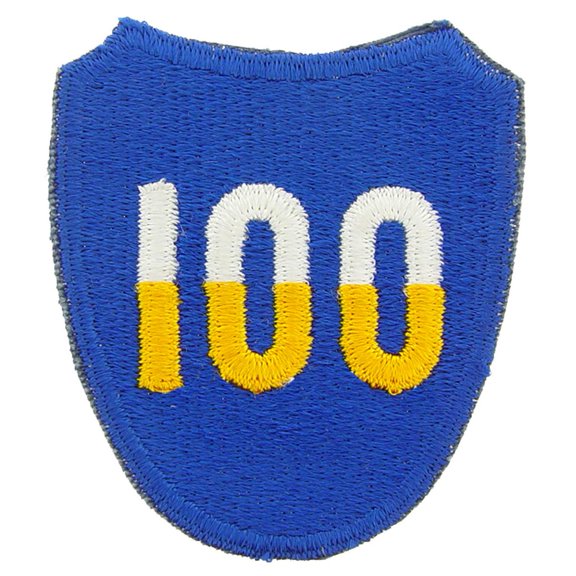U.S. Army 100th Infantry Division Patch Blue & Yellow