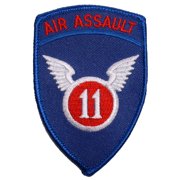 U.S. Army 11th Airborne Division Patch Blue & Red 3"