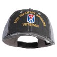 thumbnail image 1 of U.S. Army 11th Infantry Brigade Embroidered Low Profile Special Cotton Mesh Cap - Black OSFM, 1 of 5