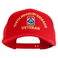 thumbnail image 1 of U.S. Army 174th Infantry Brigade Embroidered Retro Cotton Blend Snapback Cap - Red OSFM, 1 of 5