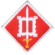 U.S. Army 18th Engineer Brigade Patch Red & White 3"