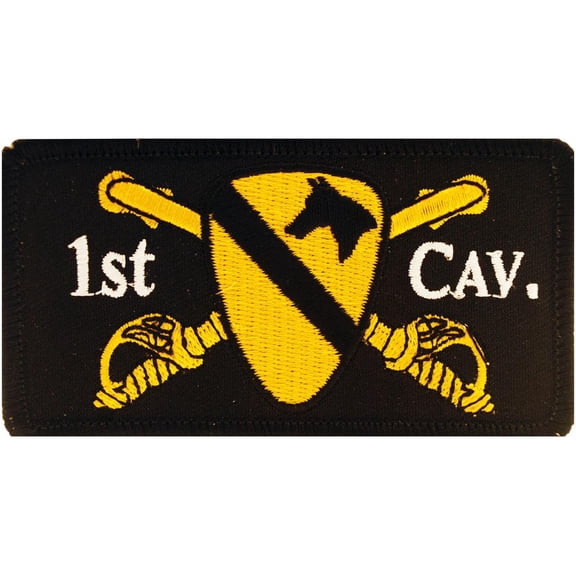 U.S. Army 1st Cavalry Patch Black & White 3"