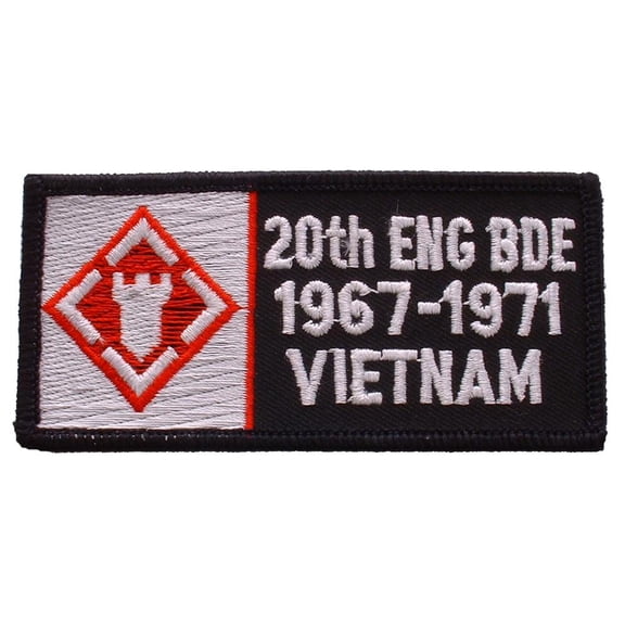 Eagle Emblems PM0326 Patch - Vietnam, decal, Army 20th - 1967-1971 - 4.13 x 2 in.