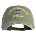 thumbnail image 1 of U.S. Army 256th Infantry Brigade Combat Team Embroidered Washed Solid Pigment Dyed Cotton Twill Brass Buckle Cap - Olive OSFM, 1 of 5