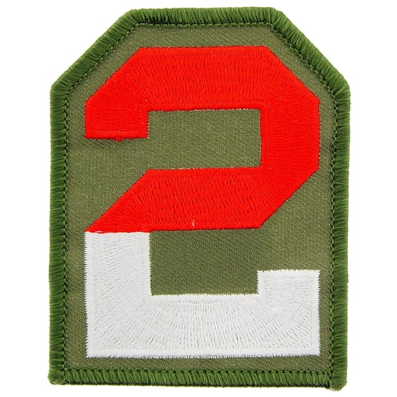 U.S. Army 2nd Army Patch Red & Green 3"