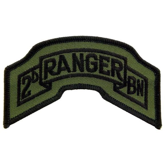 U.S. Army 2nd Battalion Ranger Patch Green 3 5/8"