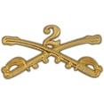 thumbnail image 1 of Eagle Emblems P16190 decal - Army, Cavalry Swords, 2nd - 2.25 in., 1 of 1