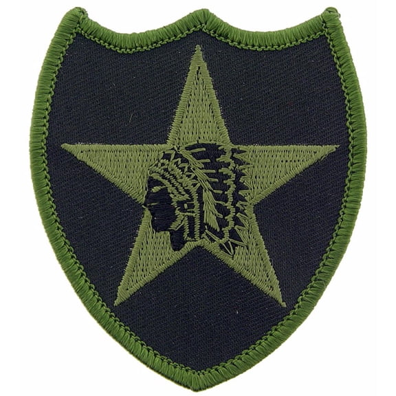 U.S. Army 2nd Infantry Division Patch Green 3"