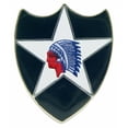 thumbnail image 1 of Eagle Emblems P14854 Pin - Army, 2nd Infantry Division - 1 in., 1 of 1