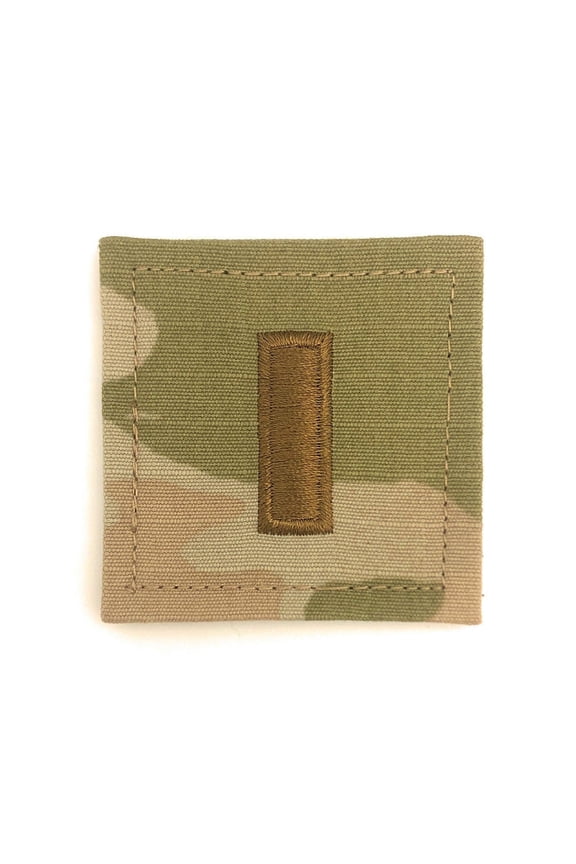 U.S. Army 2nd Lieutenant OCP 2x2 Rank With Hook Fastener