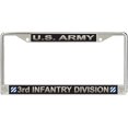 thumbnail image 1 of U.S. Army 3rd Infantry Division License Plate Frame, 1 of 1