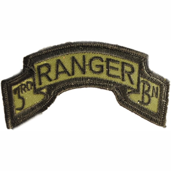 U.S. Army 3rd Ranger Battalion Patch Green