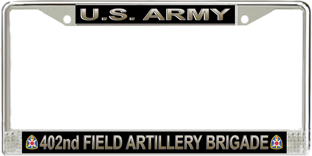 U.S. Army 402nd Field Artillery Brigade License Plate Frame