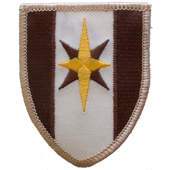 U.S. Army 44th Medical Brigade Patch Brown & White 3"