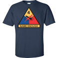 thumbnail image 1 of U.S. Army 4th Armored Division T-shirt, 1 of 2