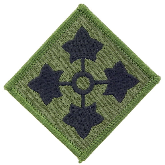 U.S. Army 4th Infantry Division Patch Green 3"
