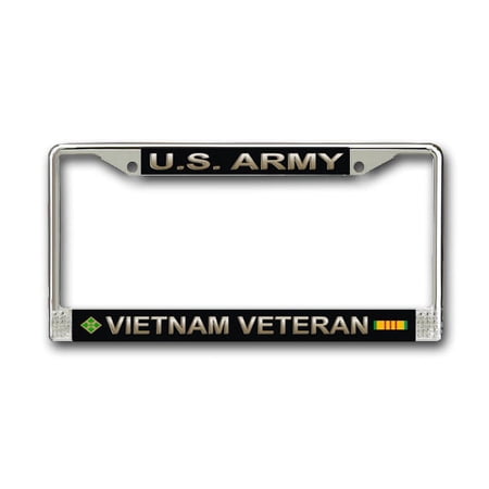 U.S. Army 4th Infantry Division Vietnam Veteran License Plate Frame