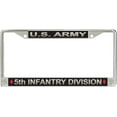 thumbnail image 1 of U.S. Army 5th Infantry Division License Plate Frame, 1 of 1
