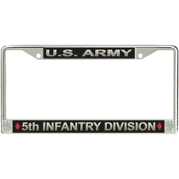 U.S. Army 5th Infantry Division License Plate Frame