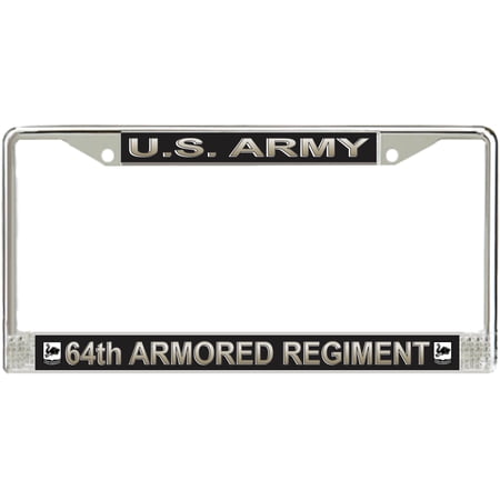 U.S. Army 64th Armored Regiment License Plate Frame