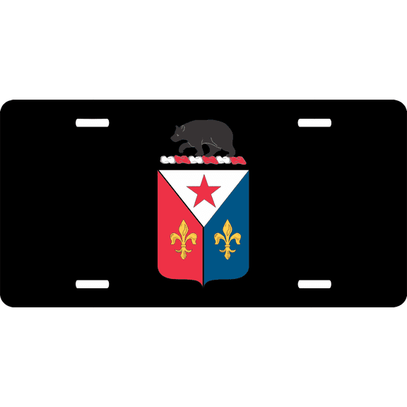 U.S. Army 6th Air Defense Artillery Battalion License Plate