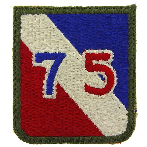 U.S. Army 75th Infantry Division Patch Red & Blue 3"