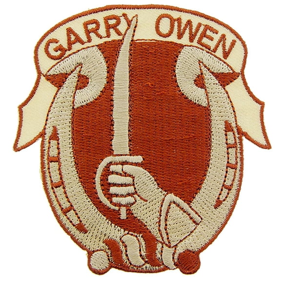 U.S. Army 7th Cavalry Garryowen Patch Brown 3"