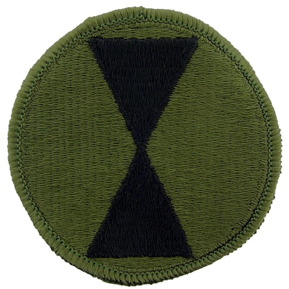 U.S. Army 7th Infantry Division Patch Green 3"