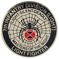 thumbnail image 1 of Eagle Emblems P15514 Pin - Army, 7th Infantry Division Light Fighter - 1 in., 1 of 1