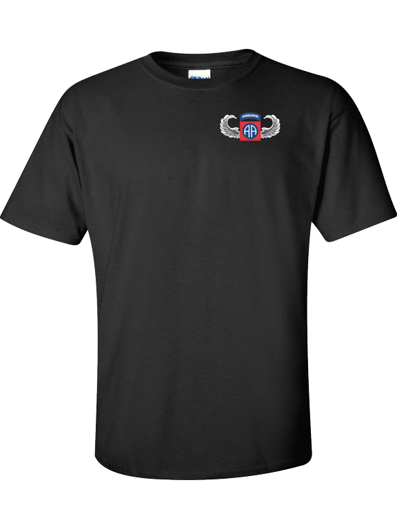 U.S. Army 82nd Airborn With Jump Wings T-shirt