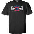 thumbnail image 1 of U.S. Army 82nd Airborn With Jump Wings T-shirt, 1 of 1
