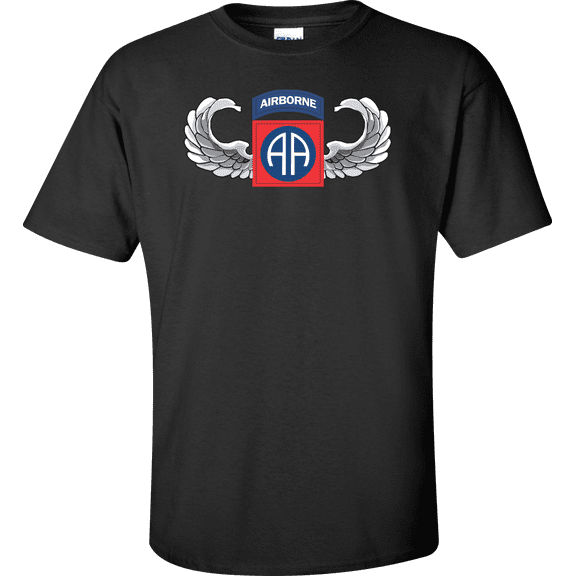 U.S. Army 82nd Airborn With Jump Wings T-shirt