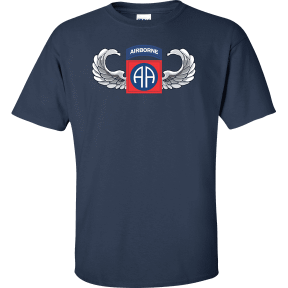 U.S. Army 82nd Airborn With Jump Wings T-shirt
