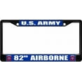 thumbnail image 1 of U.S. Army 82nd Airborne Black License Plate Frame, 1 of 1