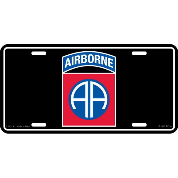 U.S. Army 82nd Airborne License Plate